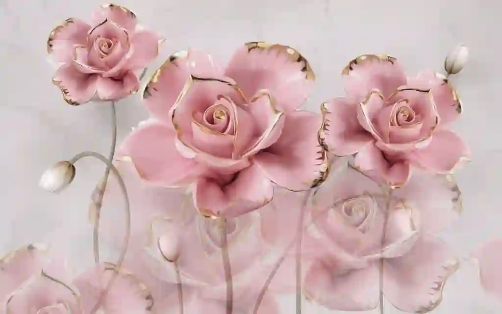modern 3d stereo hibiscus flowers embossed background PSD wallpaper 1 modern 3d stereo hibiscus flowers embossed background PSD wallpaper