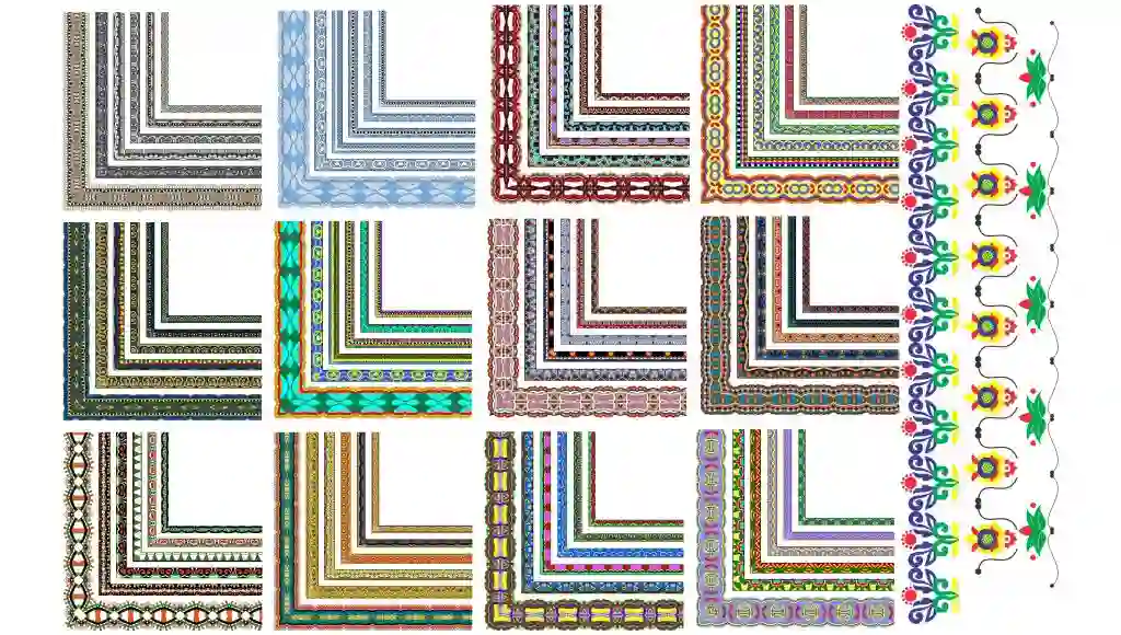Islamic Ornamental Borders - Decorative Border CDR File Free Download 1 Islamic Ornamental Borders - Decorative Border CDR File Free Download