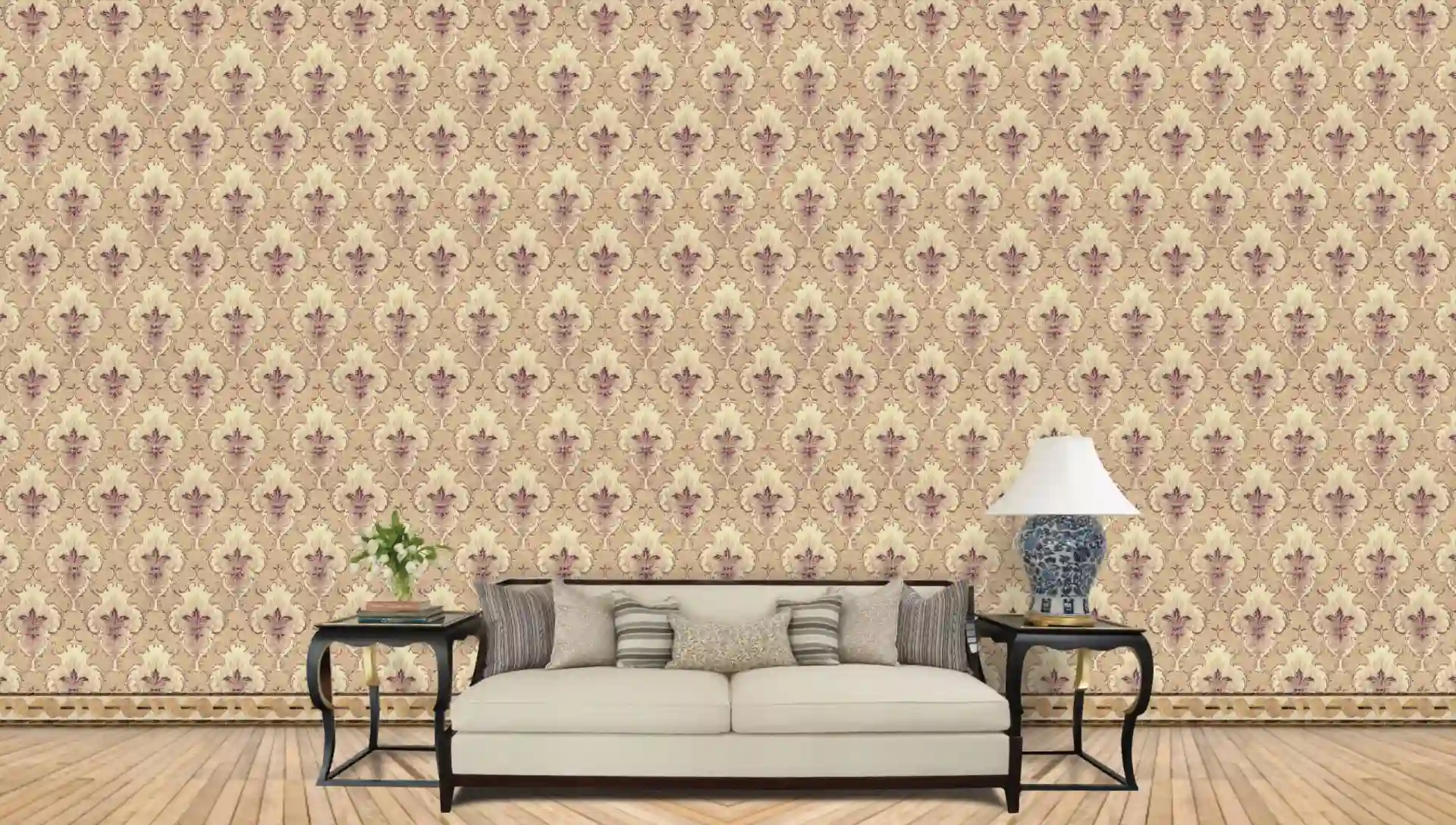 Home 19 Fabric Style Embroidery Seamless Pattern Wall Wallpaper Free Download