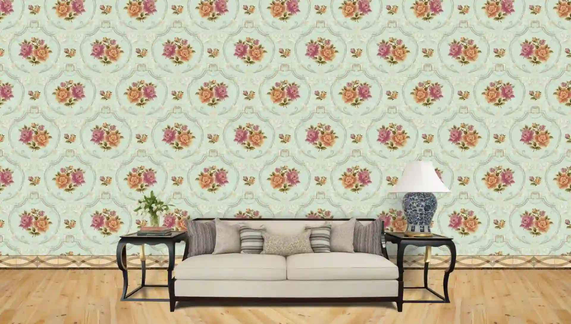Home 19 Damask Seamless Pattern Classical luxury Fashioned Wallpaper