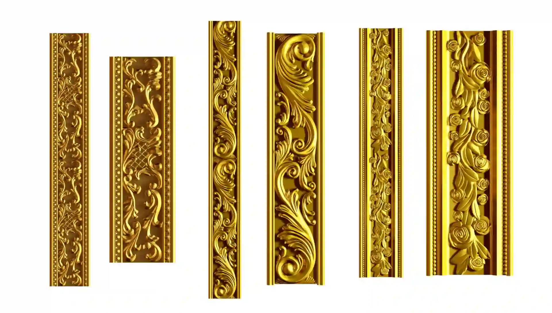 Home 19 Golden Ornamental Segment Frame Border Free Download