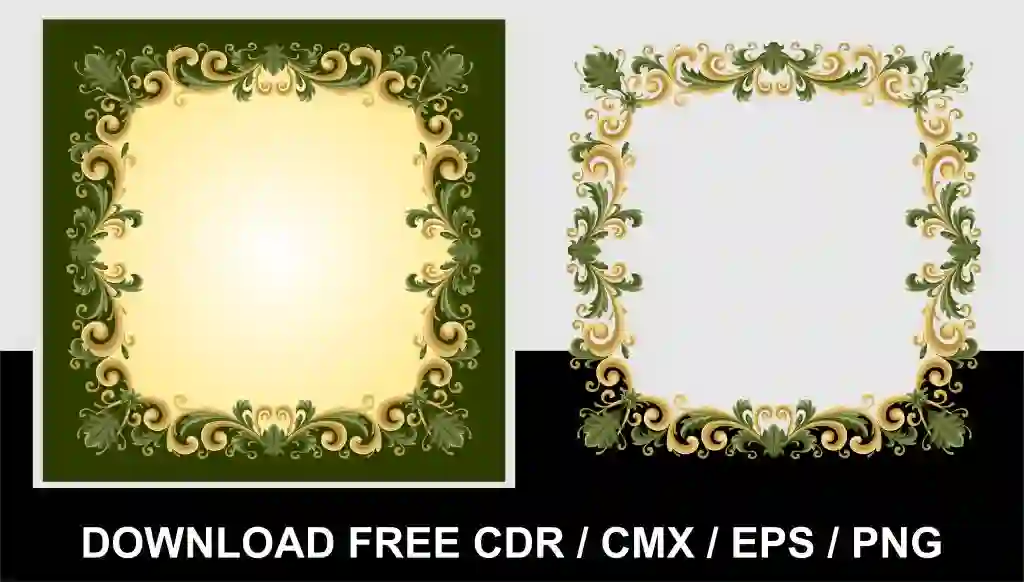 Flower Illustration with Beautiful Frame Free Download 1 Flower Illustration with Beautiful Frame Free Download
