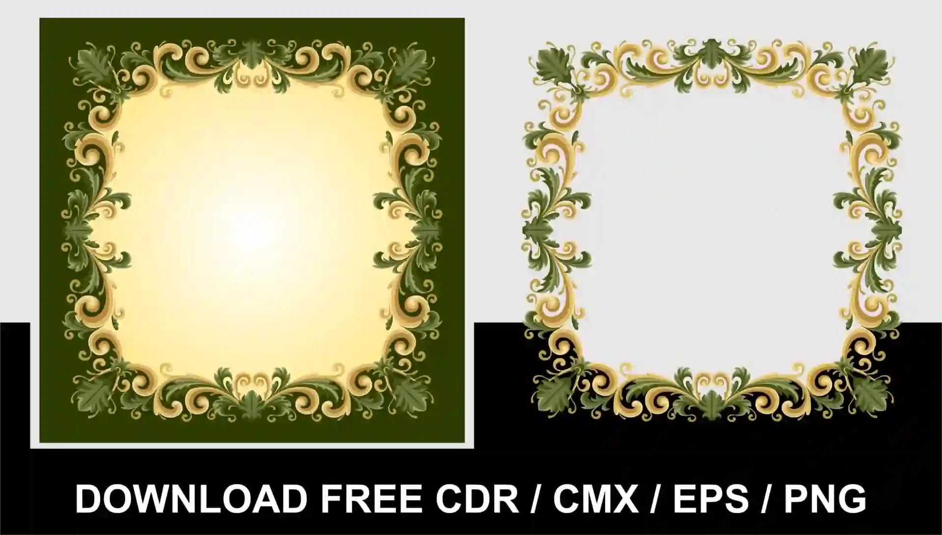 Home 24 Flower Illustration with Beautiful Frame Free Download