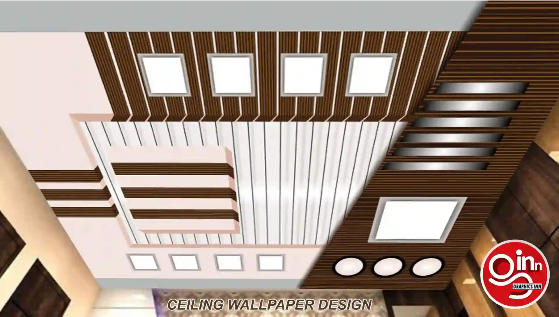 Home 23 3d celing design wallpaper free download