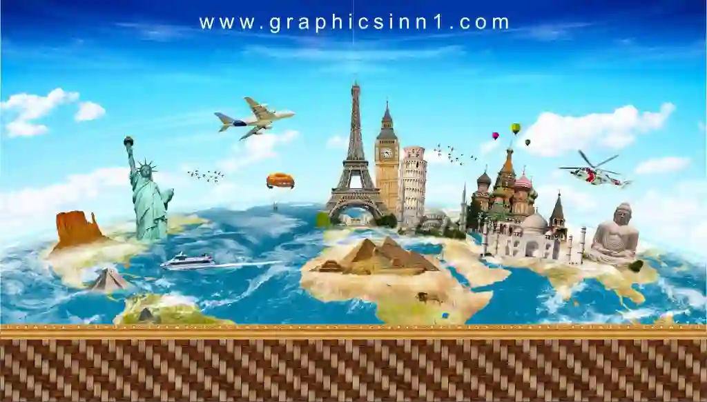 Famous World Places - 3D World Tour Wallpaper 1 Famous World Places - 3D World Tour Wallpaper