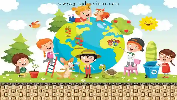 Home 20 Children Fun with Earth Wallpaper Free Download