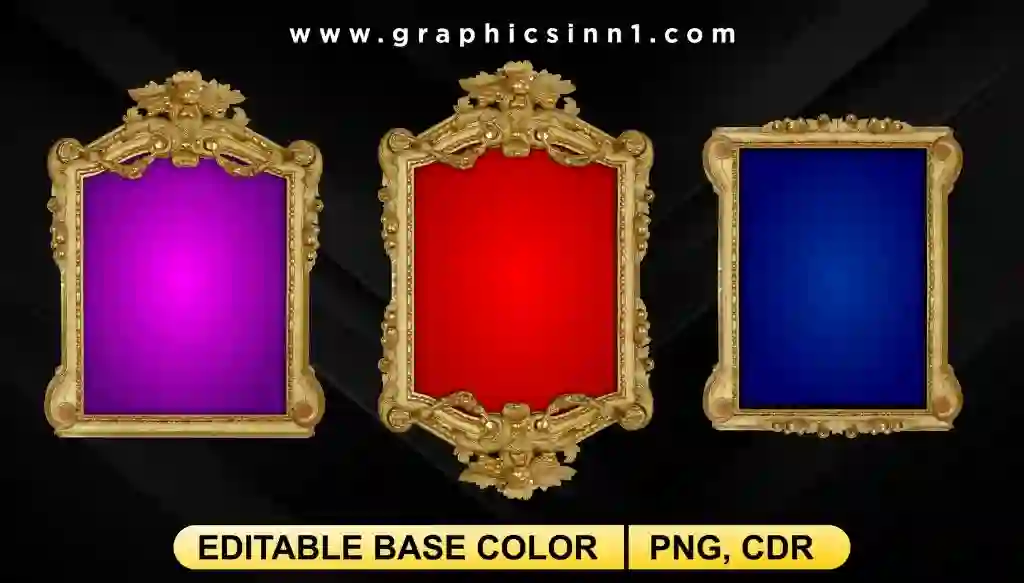 Home 21 Golden Frames - Islamic Frame Vector Free Download