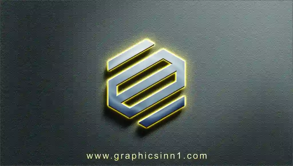Premium 3d Silver Light Neon Logo Mockup Free Download 1 Premium 3d Silver Light Neon Logo Mockup Free Download