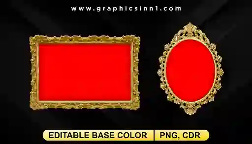 Home 33 Golden Frames - Islamic Frame Vector Free Download
