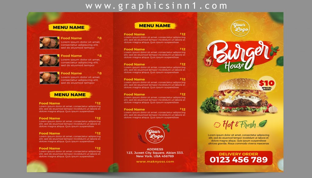 food-trifold-menu-promotion-template