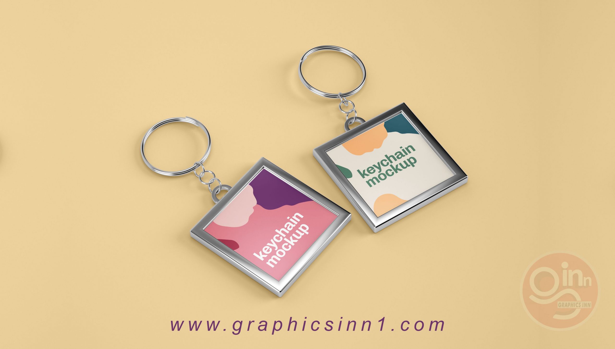 metallic-keychain-mockup graphics inn