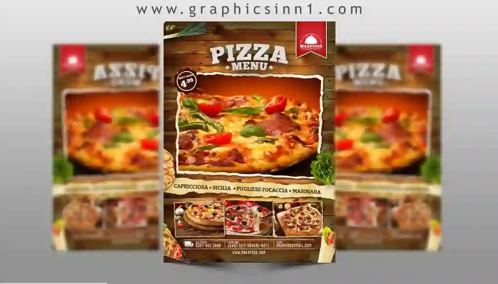 Pizza Menu Flyer - Food Menu Broucher Free Download 1 Pizza Menu Flyer - Food Menu Broucher Free Download