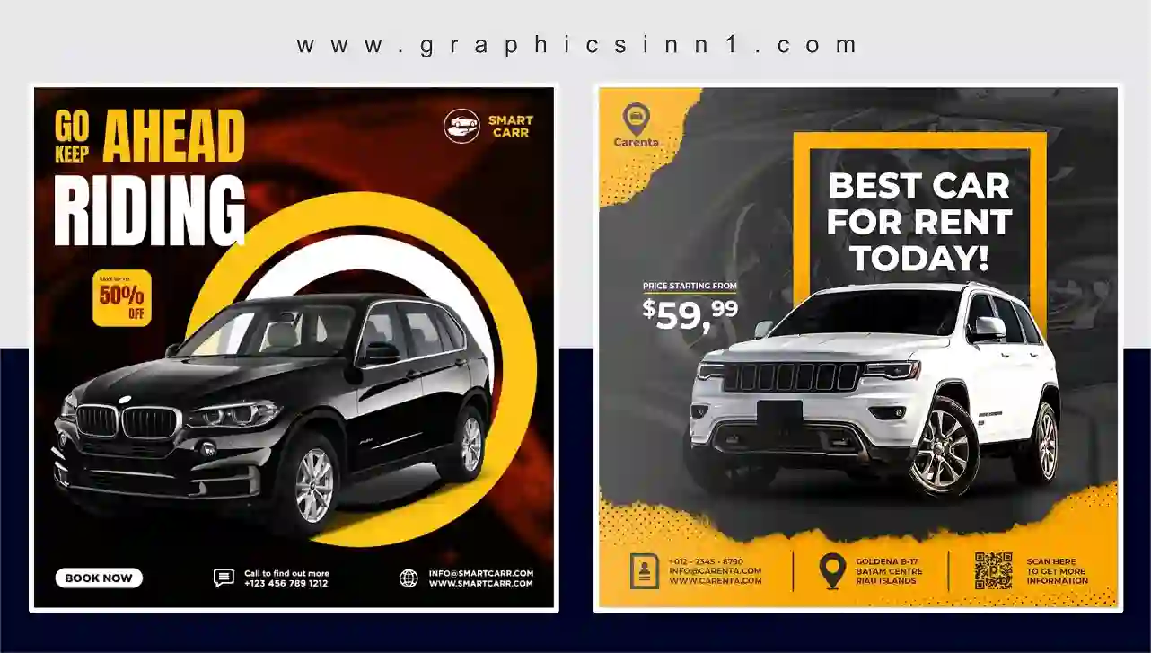 Home 24 Luxury Car Sale Promotion Social Media Posts Templates