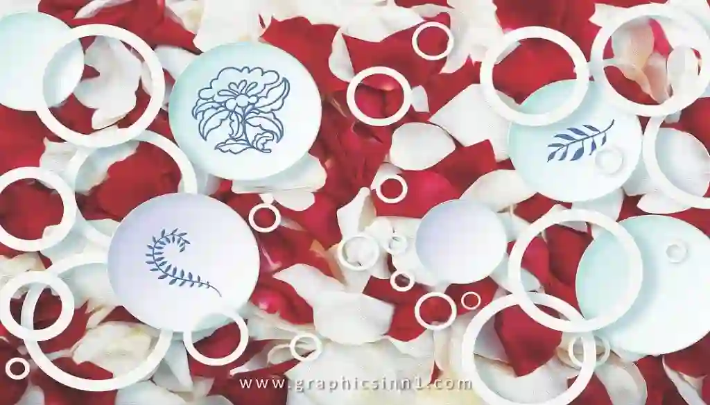 Modern Romantic Rose Petal Jade Porcelain 3D Wallpaper 1 Modern Romantic Rose Petal Jade Porcelain 3D Wallpaper