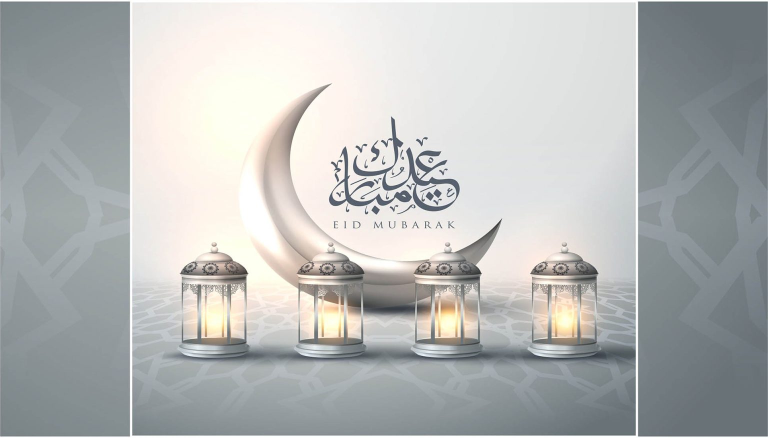 Eid Mubarak Greeting Card Design Vector File