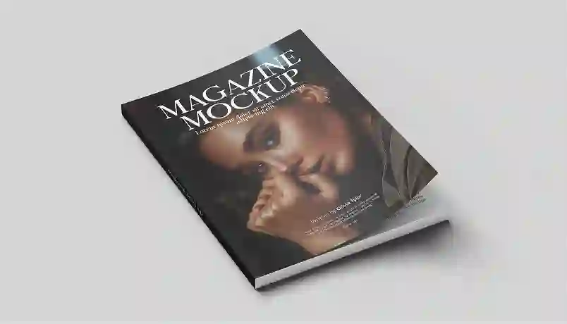 Home 28 Magazine Cover Mockup PSD Free Download