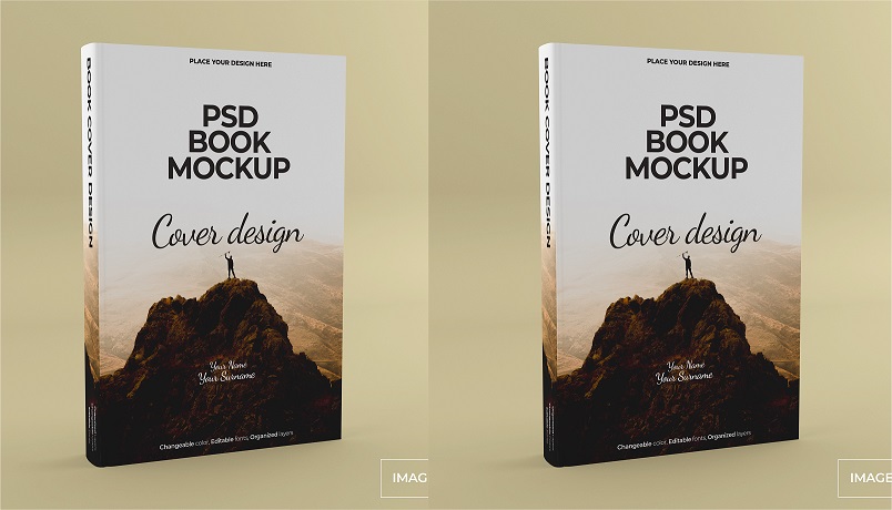 Hardcover Book Mockup PSD Free Download