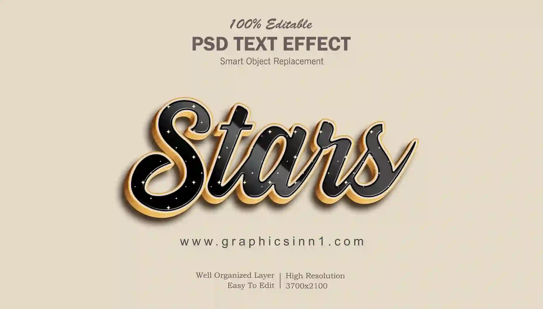 Home 24 Stars Stylish Psd Editable Text Effect Free Download