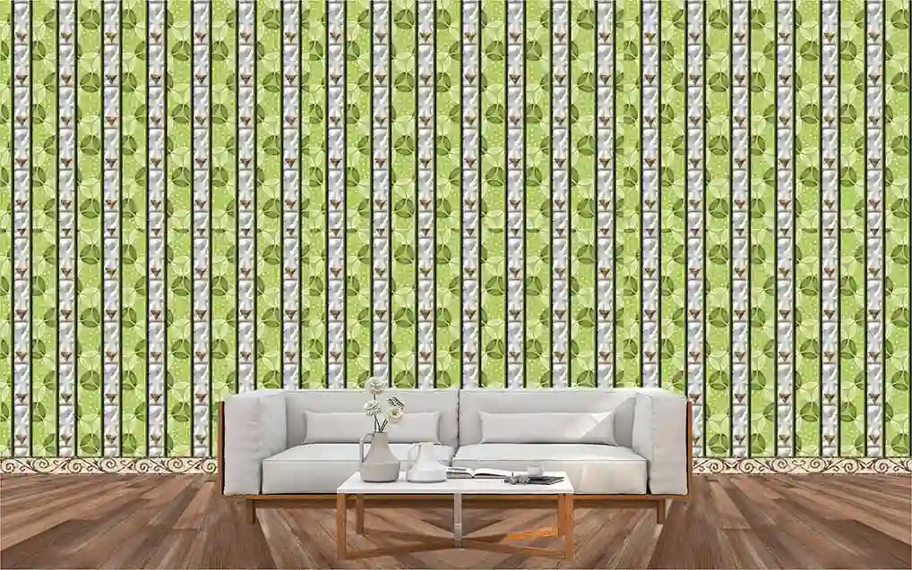 3D Wallpapers 7 3D Green Palling Flex Wallpaper Free Download