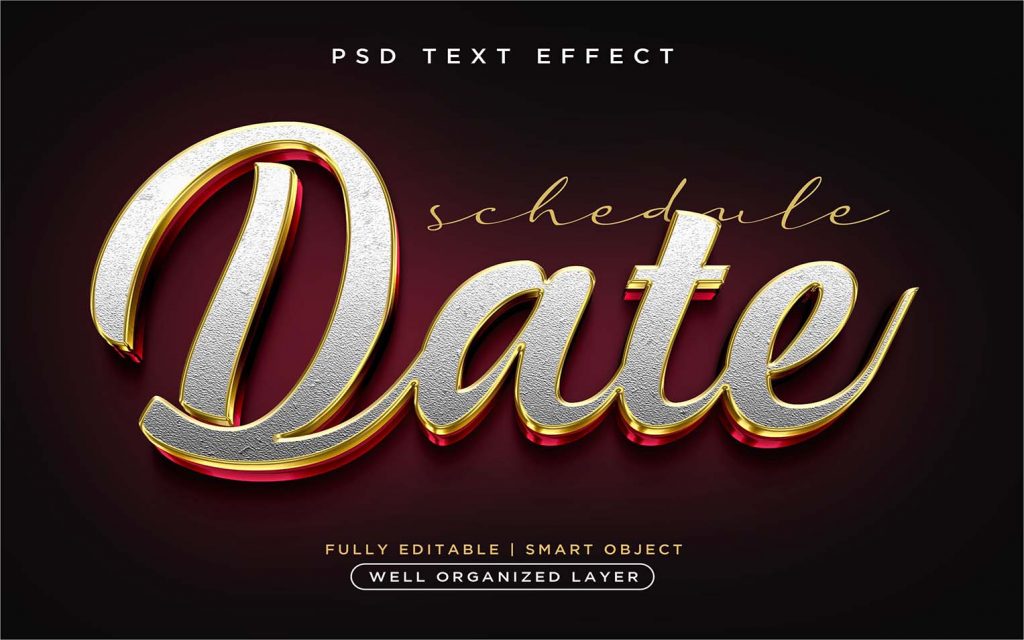 3d-style-date-text-effect