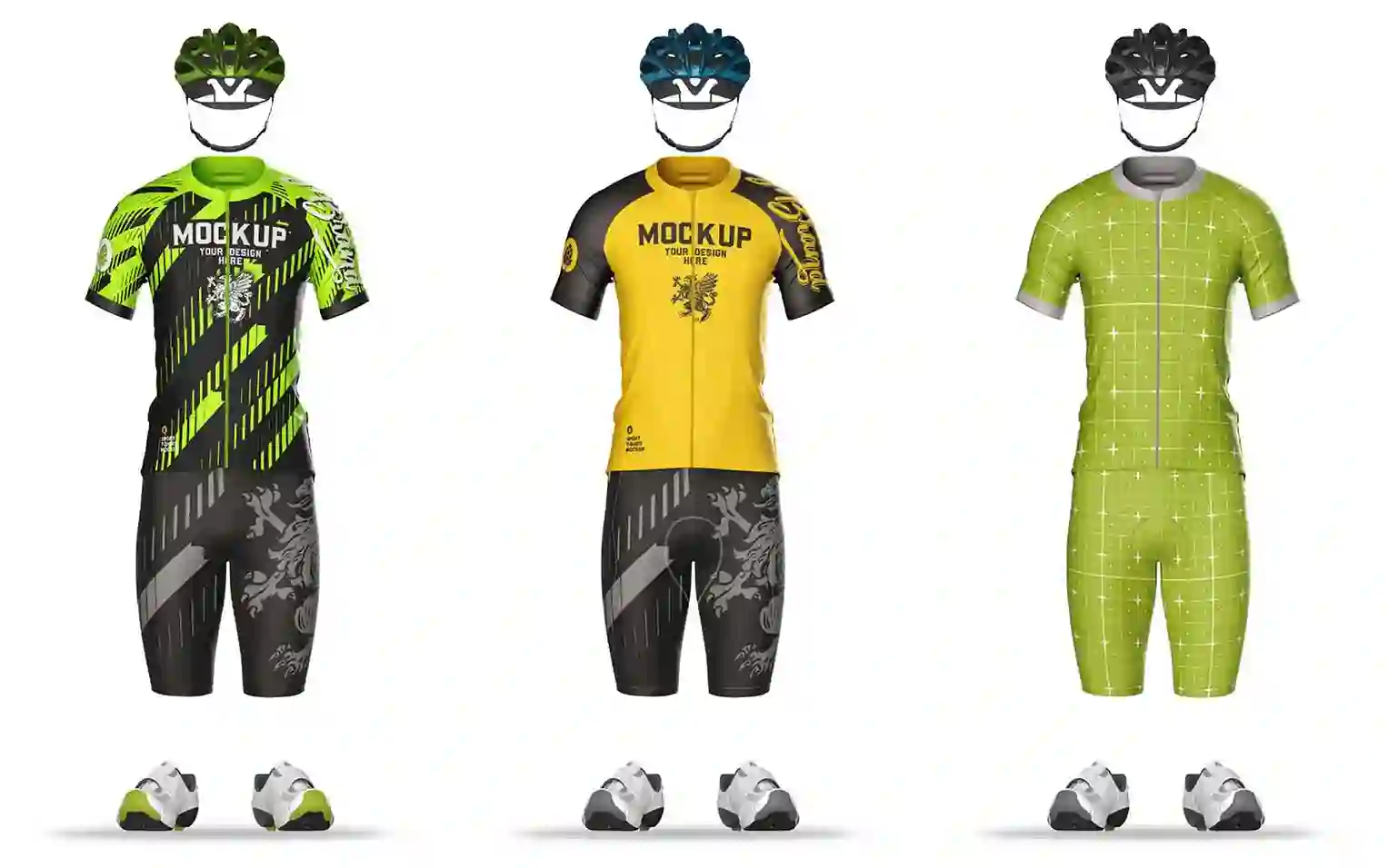 Home 28 Cycling Kit Mockup - Sports Kit Mockups Free Download