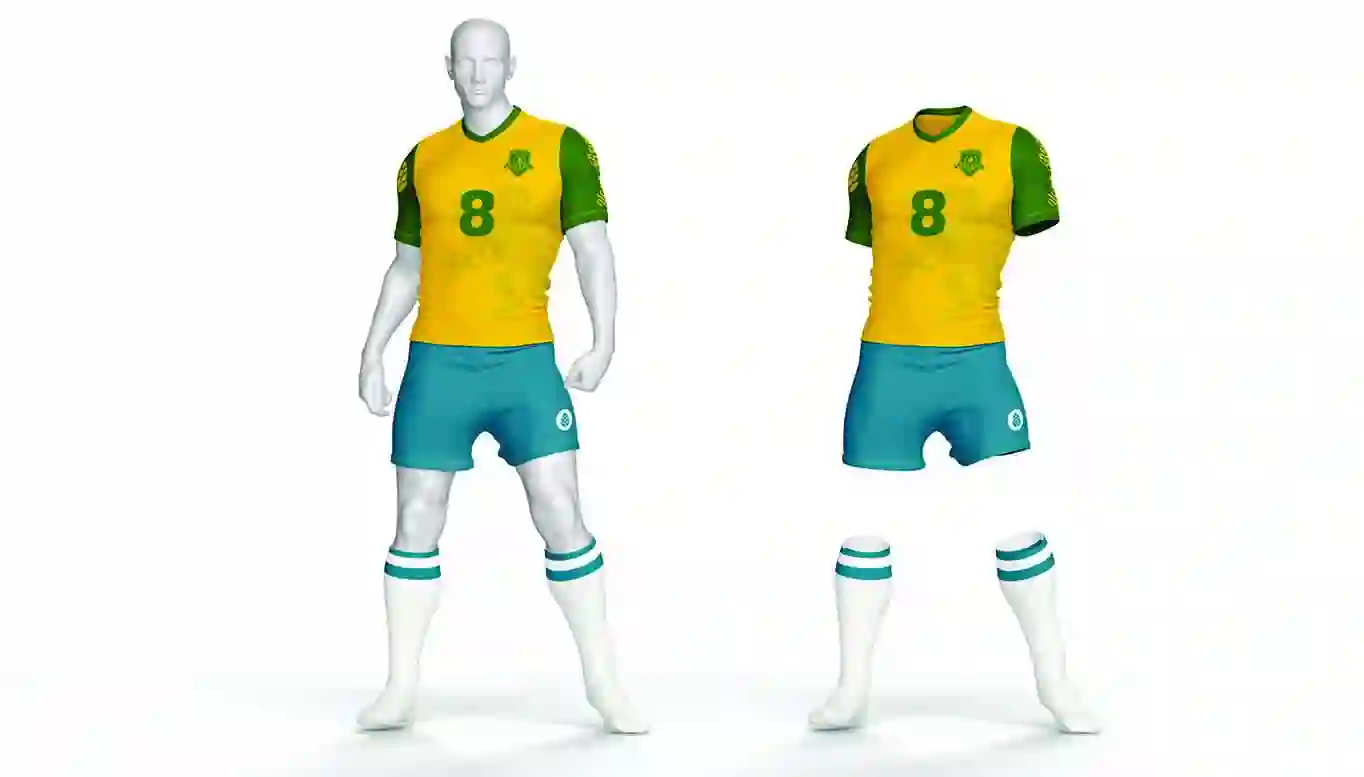 Home 35 Football Kit - Sports Kit Mockup Free Download