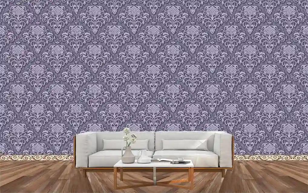 3D Damask Seamless Blue Pattern Style Wallpaper Free Download 1 3D Damask Seamless Blue Pattern Style Wallpaper Free Download