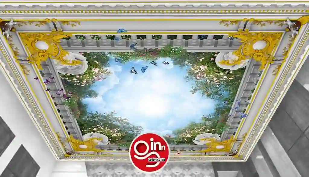 3D Sky Ceiling Architecture Ceiling Flex Wallpaper Free Download 1 3D Sky Ceiling Architecture Ceiling Flex Wallpaper Free Download