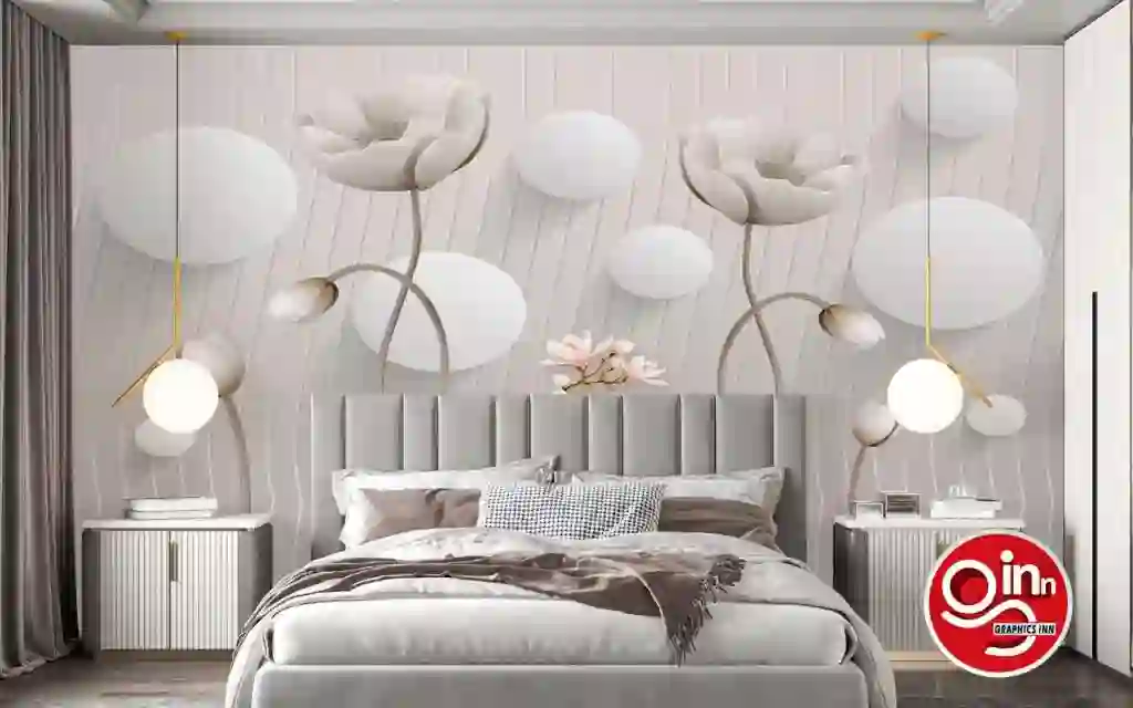 3D Tree Branch with Flowers Gray Wall Wallpaper Free Download 1 3D Tree Branch with Flowers Gray Wall Wallpaper Free Download