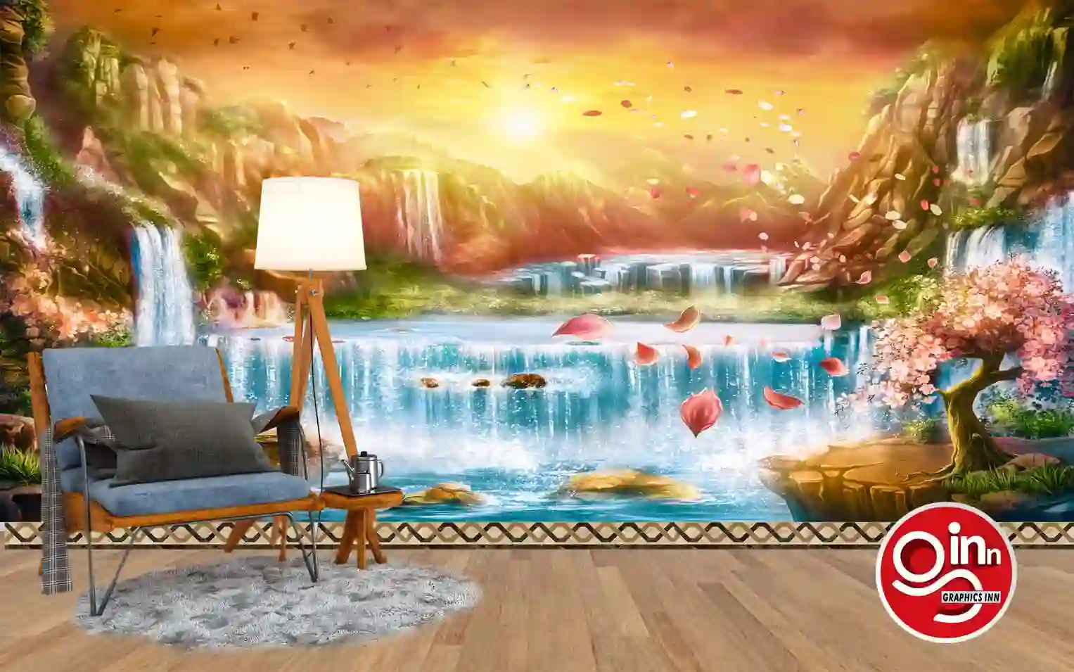 Home 20 Natural Mountain Fantastic Waterfalls Wallpaper Free Download