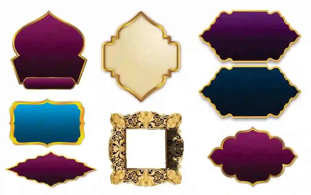 3D Golden Frames Shapes PNG Free Download 1 3D Golden Frames Shapes PNG Free Download