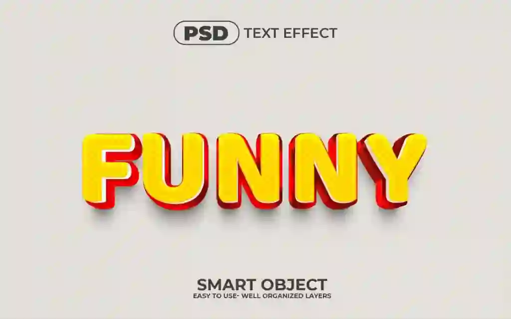 3D Premium Funny Editable Text Effect Mockup Free Download 1 3D Premium Funny Editable Text Effect Mockup Free Download