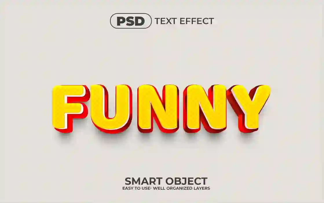 Home 28 3D Premium Funny Editable Text Effect Mockup Free Download
