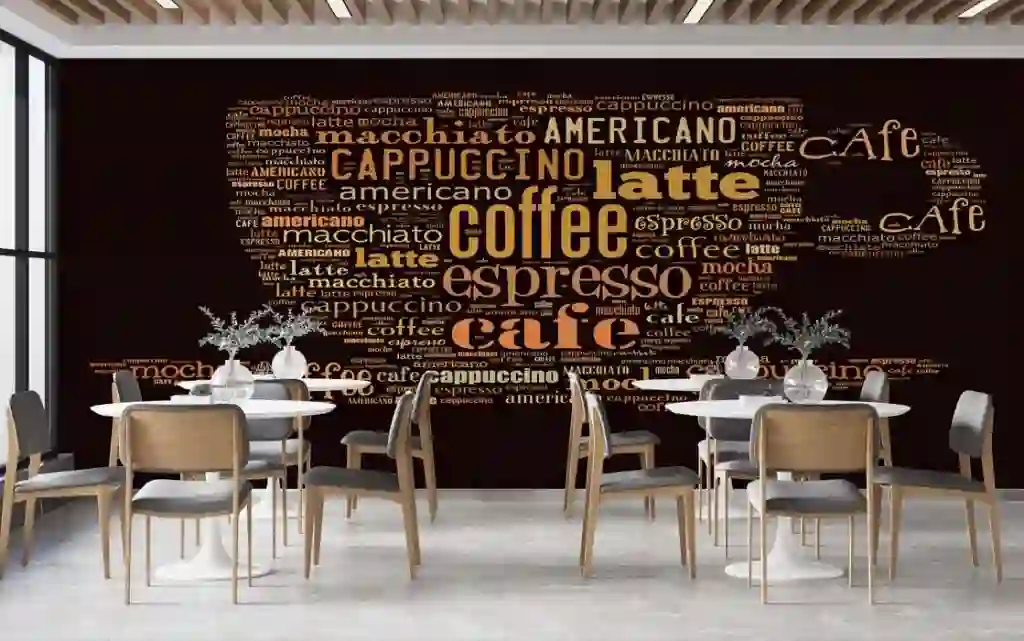 Cafe Shop - Restaurant Wall Decorate Wallpaper Free Download 1 Cafe Shop - Restaurant Wall Decorate Wallpaper Free Download