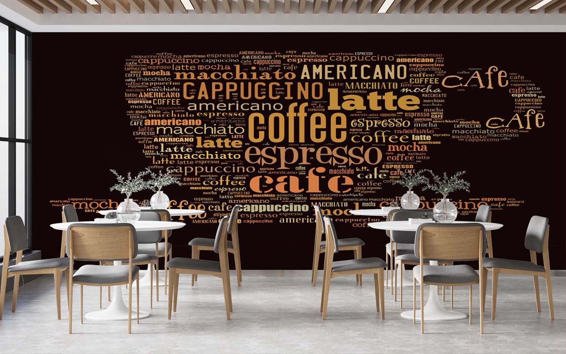 Cafe Shop - Restaurant Wall Decorate Wallpaper Free Download – Graphics Inn