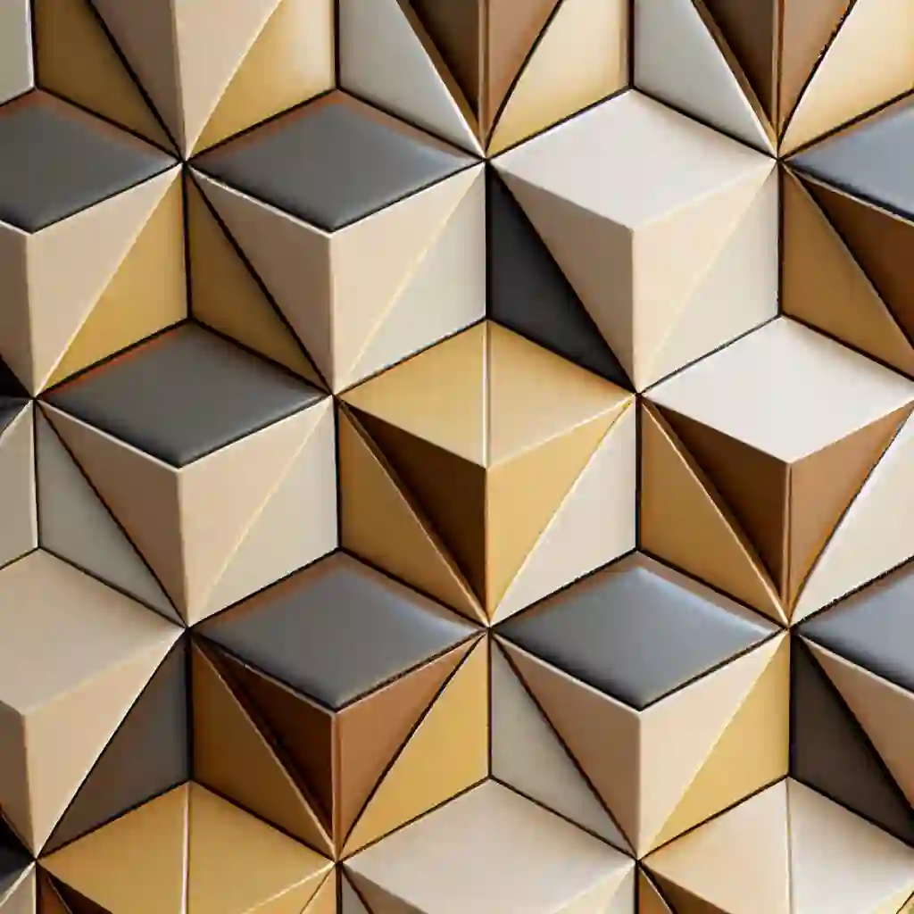 3D Golden Pattern Wall Decor Wallpaper Free Download 2 seamless pattern with shapes
