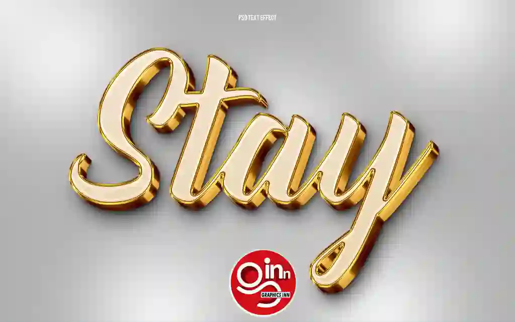 3D Golden Embossed Text Effect PSD Mockup Free Download 1 3D Golden Embossed Text Effect PSD Mockup Free Download