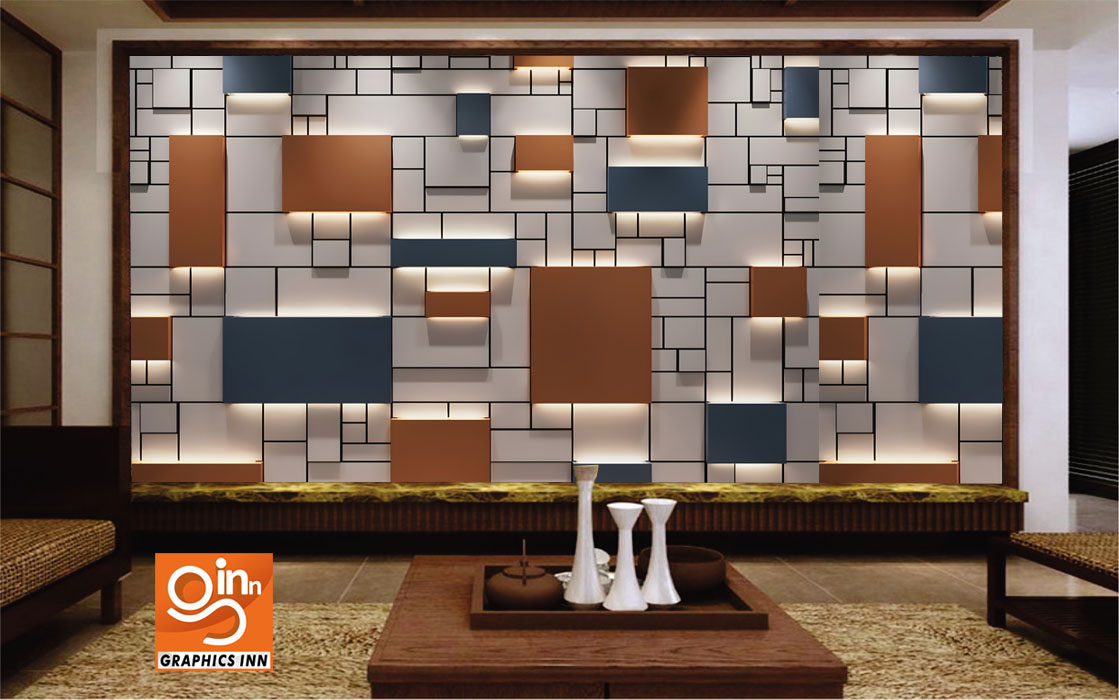3D Classic Panel Wall Decore Wallpaper Free Download