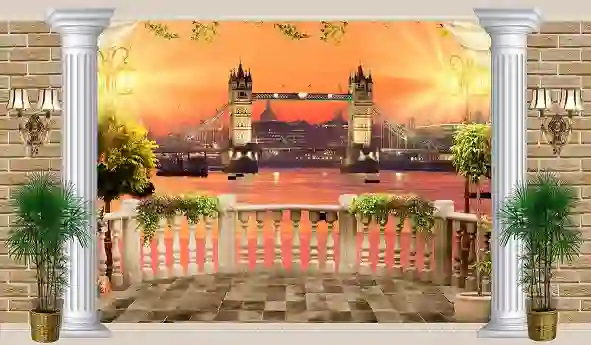 3D Mural London Natural Decor Wall Wallpaper Free Download 2 3D Mural London Natural Decor Wall Wallpaper