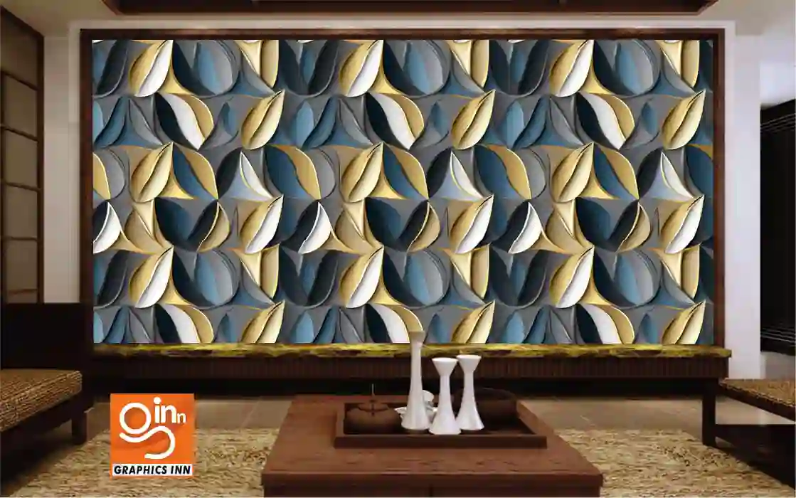 3D Geometric Pattern Illustration Decor Wallpaper 1 3D Geometric Pattern Illustration Decor Wallpaper