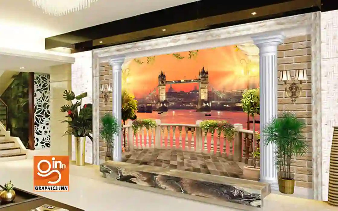3D Mural London Natural Decor Wall Wallpaper Free Download 3 3D Mural London Natural Decor Wall Wallpaper