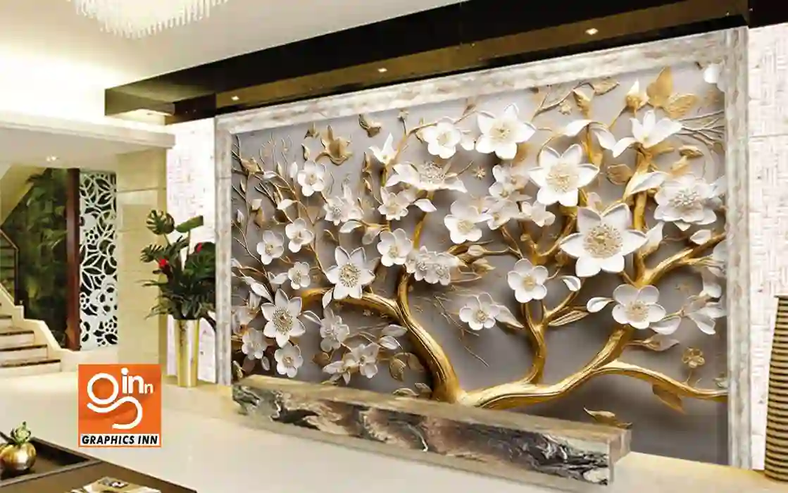 3D Floral Tree Colorful Leaf Decor Wallpaper Free Download 3 3D Floral Tree Colorful Leaf Decor Wallpaper Free Download