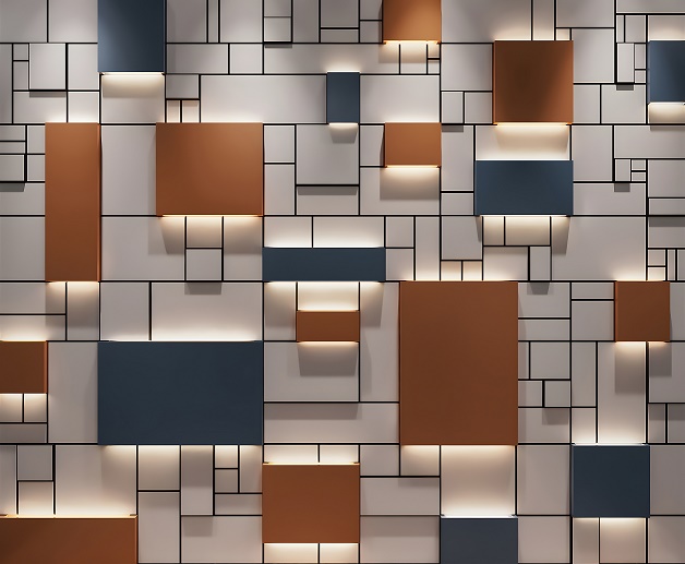 3D Classic Panel Wall Decore Wallpaper Free Download