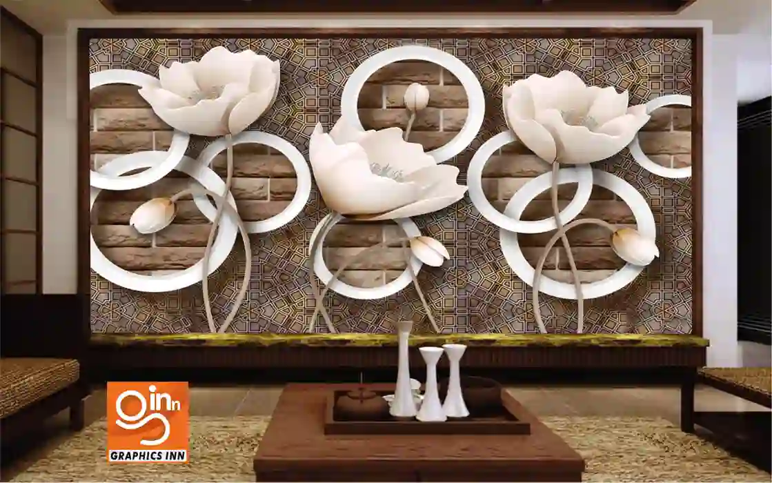 3D Brown Geotic Art Decor Wallpaper Free Download 1 3D Brown Geotic Art Decor Wallpaper Free Download
