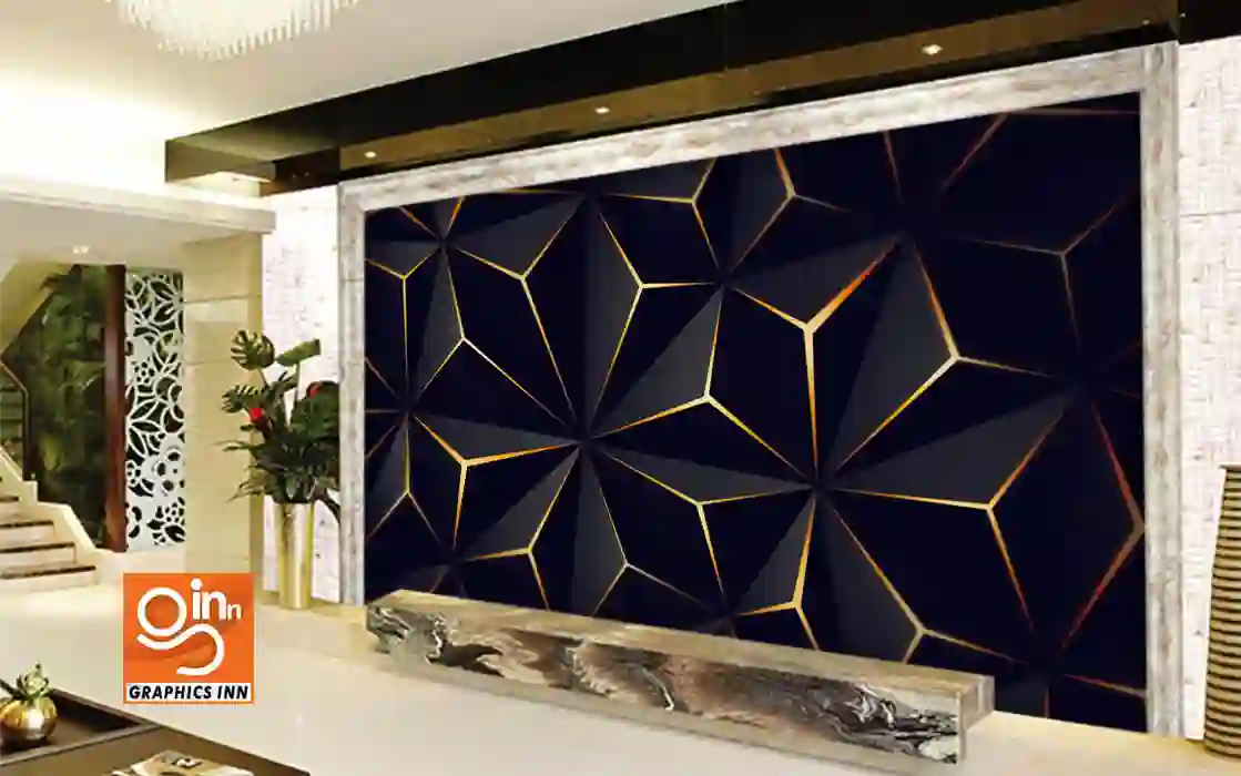 3D wallpaper - Triangle Solid Black Gold Wallpaper Free Download 3 3D wallpaper - Triangle Solid Black Gold Wallpaper Free Download.