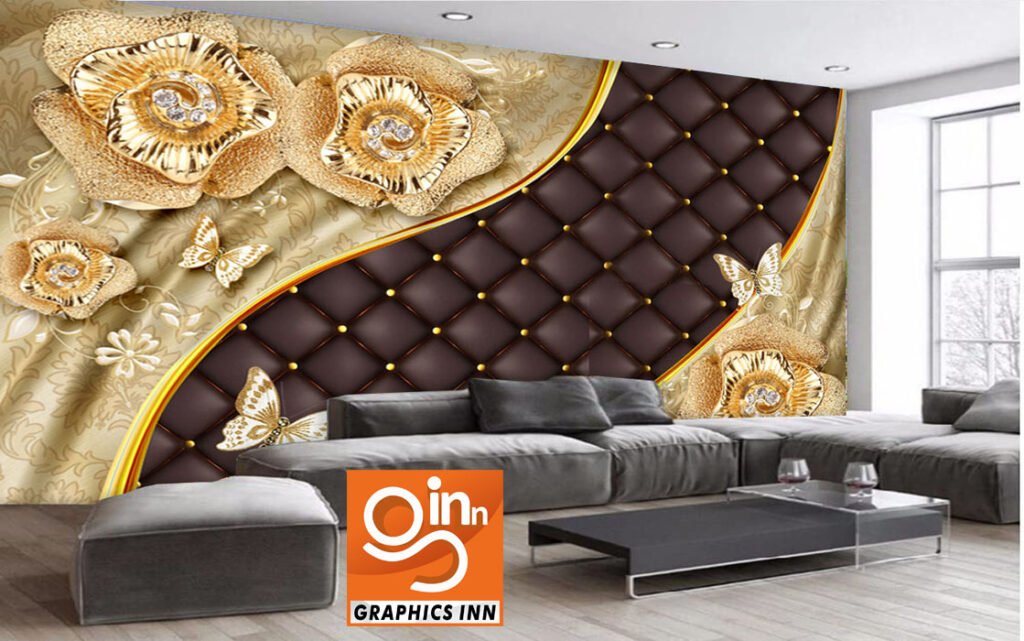 3D Jewelry Wall Panels - Brown Wallpaper - Flex Wallpaper Free Download.