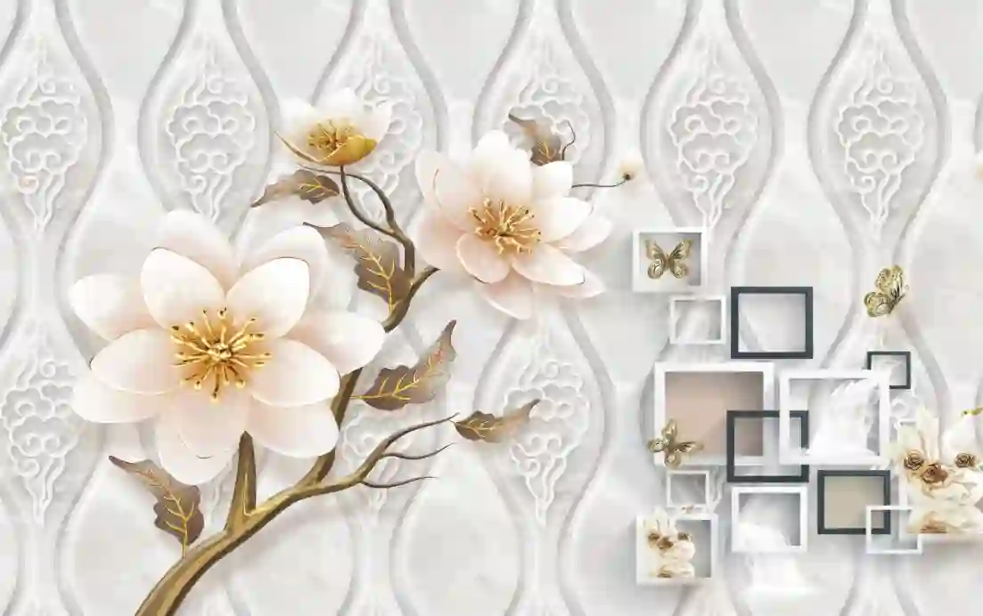3D Wallpaper Jewelry Colorful flowers Background 1 3D Wallpaper Jewelry Colorful flowers Background