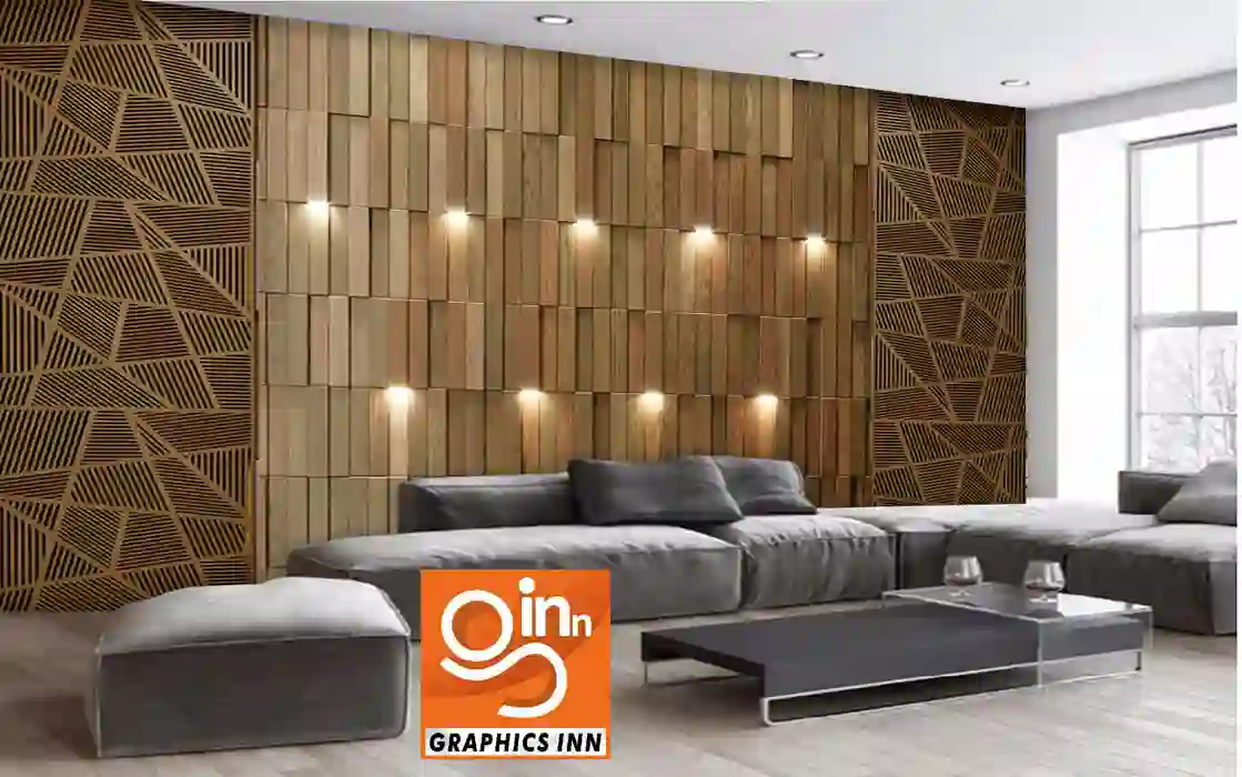 3D Interior Wooden Wall Panel Wallpaper - 3D Decore Wallpaper 1 5