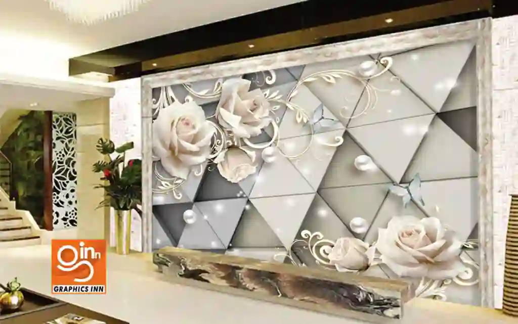 3D Floral Wallpaper - Brown Wallpaper - Wall Decor Wallpaper 2 3D Floral Wallpaper - Brown Wallpaper - Wall Decor Wallpaper