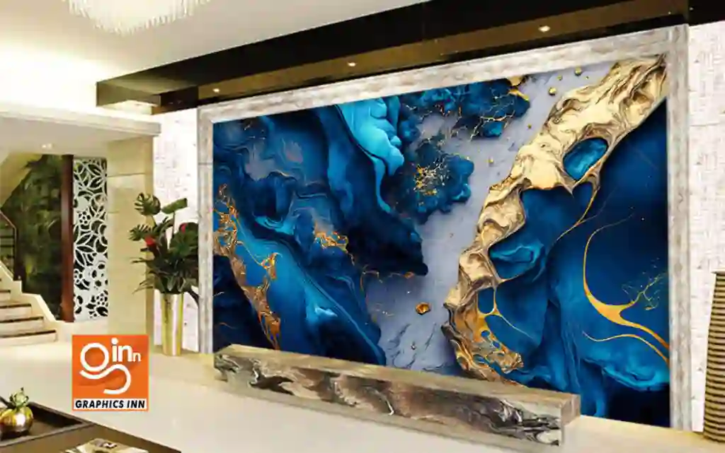 3D Marble Texture Oil Paint - Blue Marble Wallpaper 2 3D Marble Texture Oil Paint - Blue Marble Wallpaper